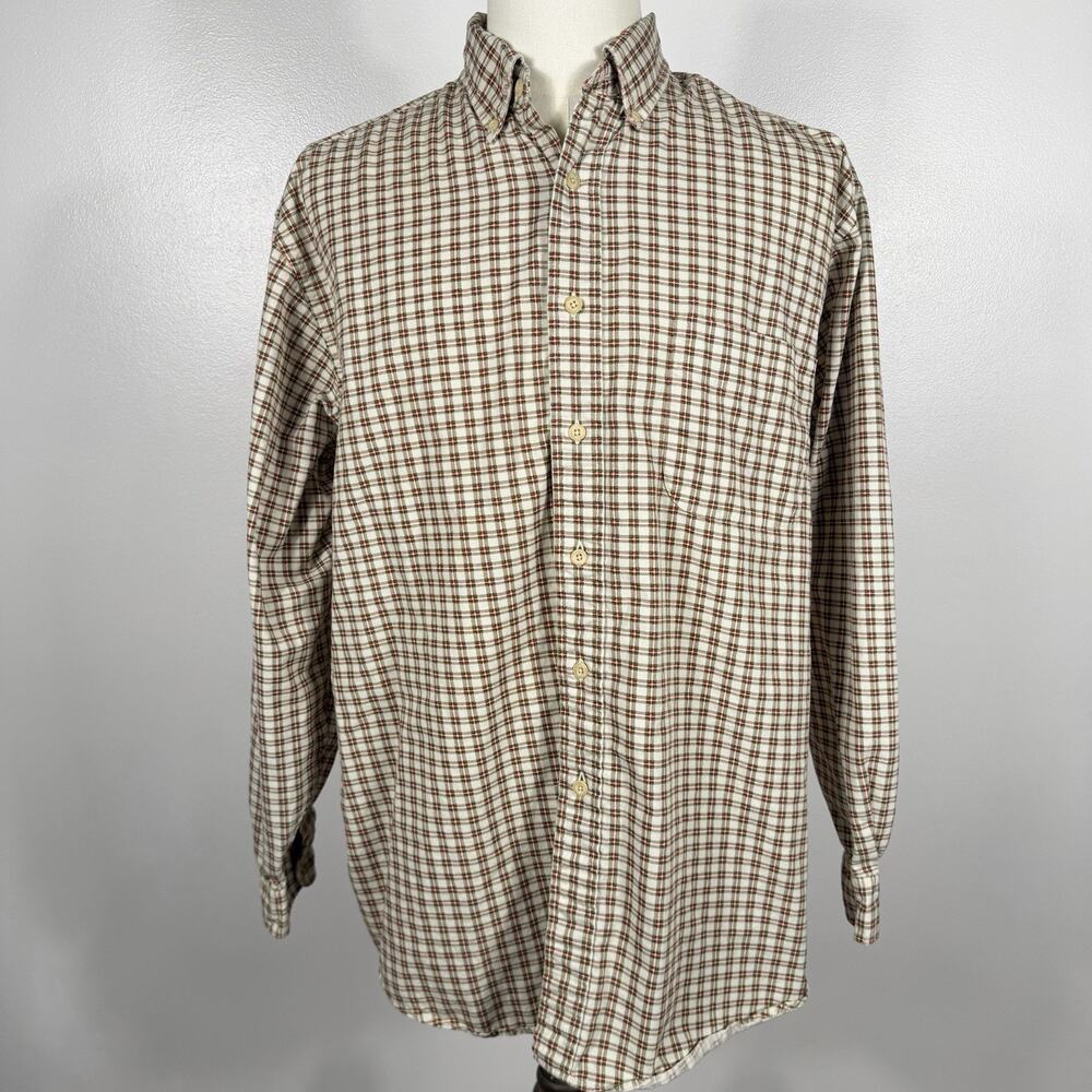 Y2K Abercrombie & Fitch Plaid Shirt Men’s L Oversized Green Red Button Down